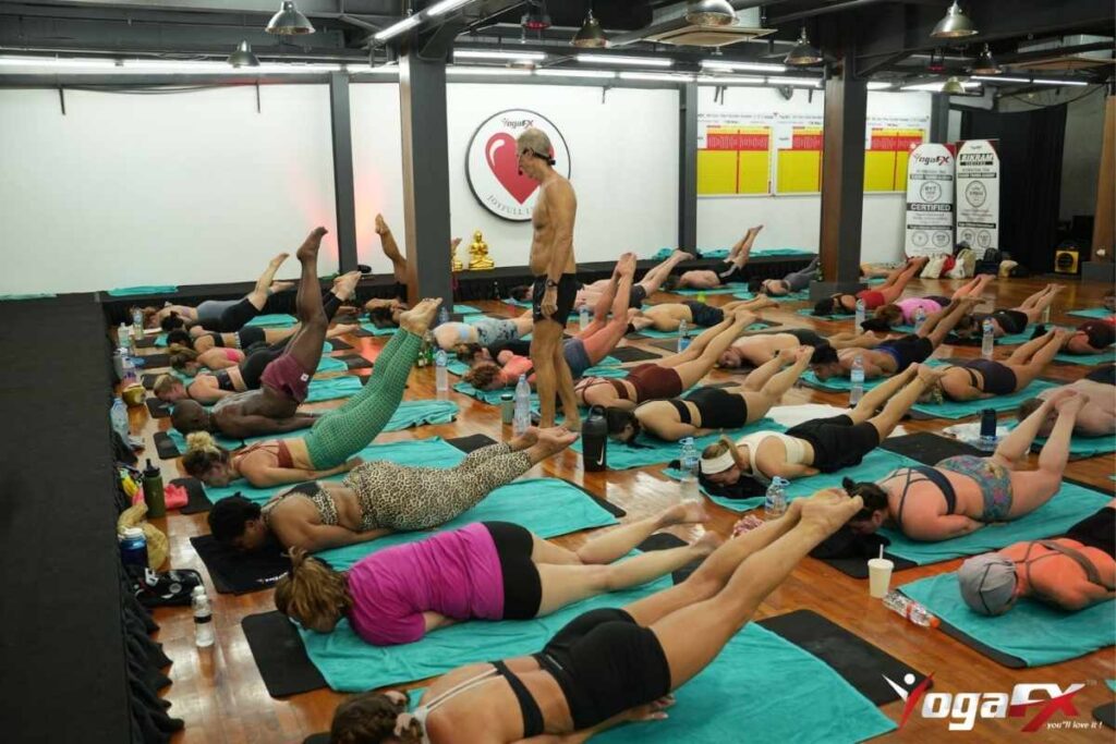 Bikram yoga 90 minutes full class at YogaFX Bali
