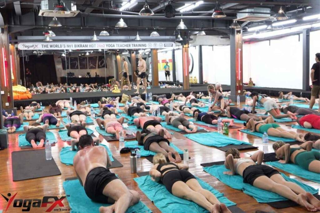 Is Bikram yoga still popular 2026 showing research timeline table from Tracy Hart 2013 through Willmott 2025 systematic review 43 studies