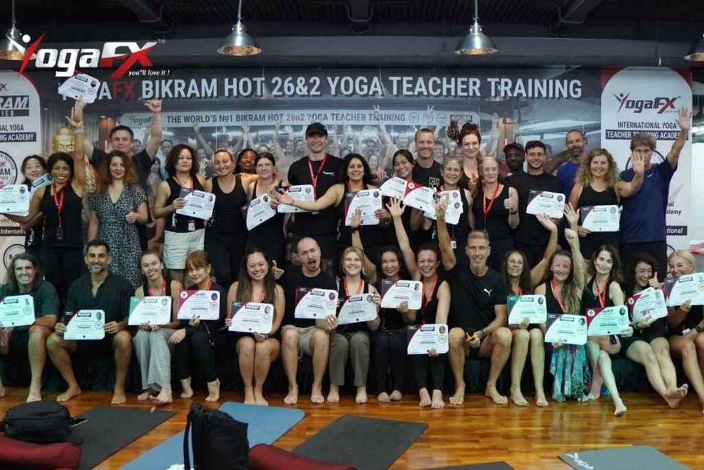 Bikram yoga teacher training programs award RYT 200 Bikram certification