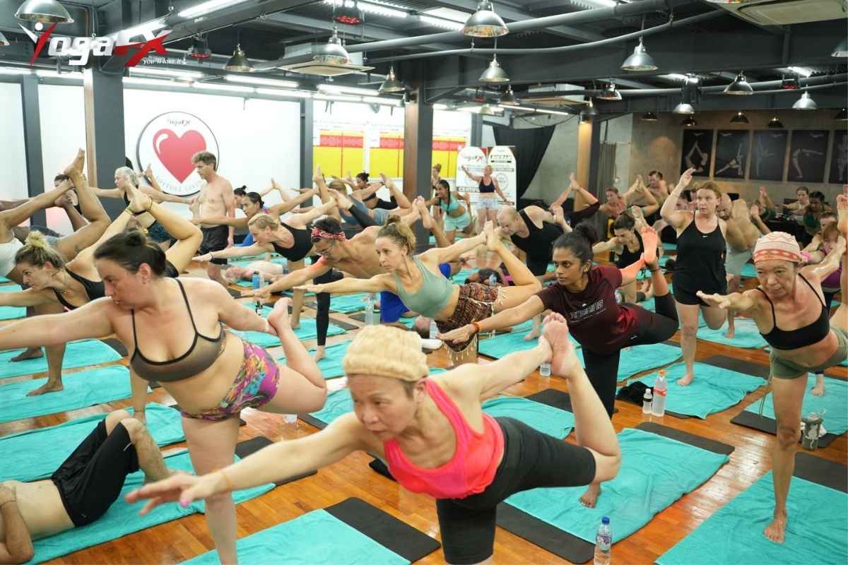 all 26 postures practiced in YogaFX Bali natural heat