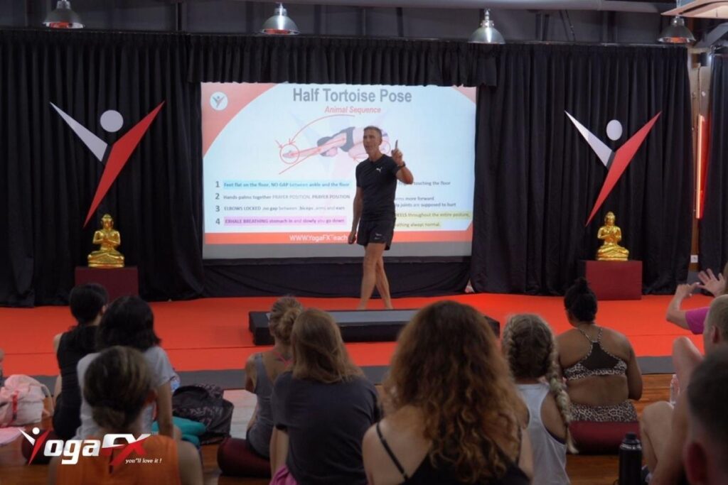 Guide to verifying Bikram yoga instructor credentials showing RYT 200 Bikram certification E-RYT 500 and lineage verification steps