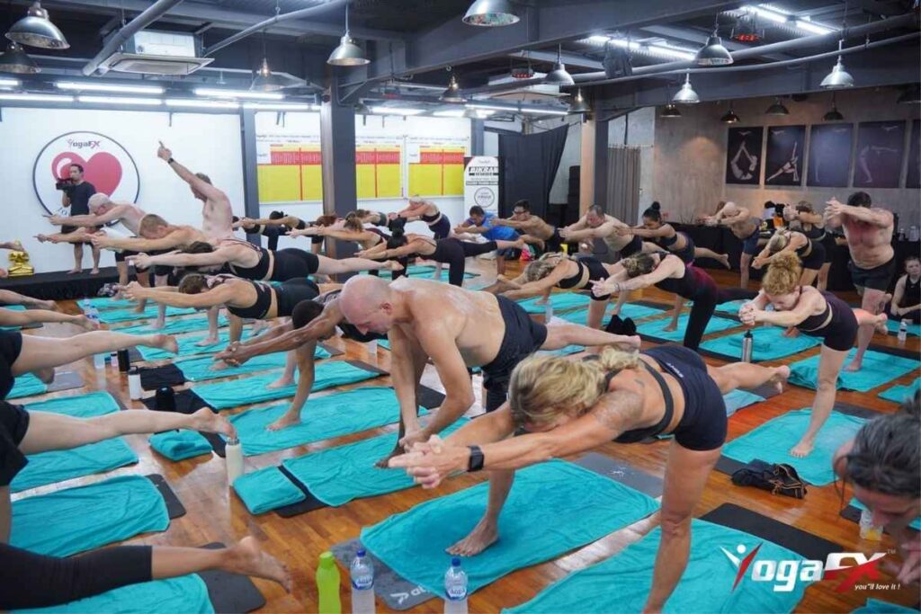 Hot yoga anxiety research showing Harvard MGH 2023 study results eight weeks Bikram yoga depression and anxiety reduction