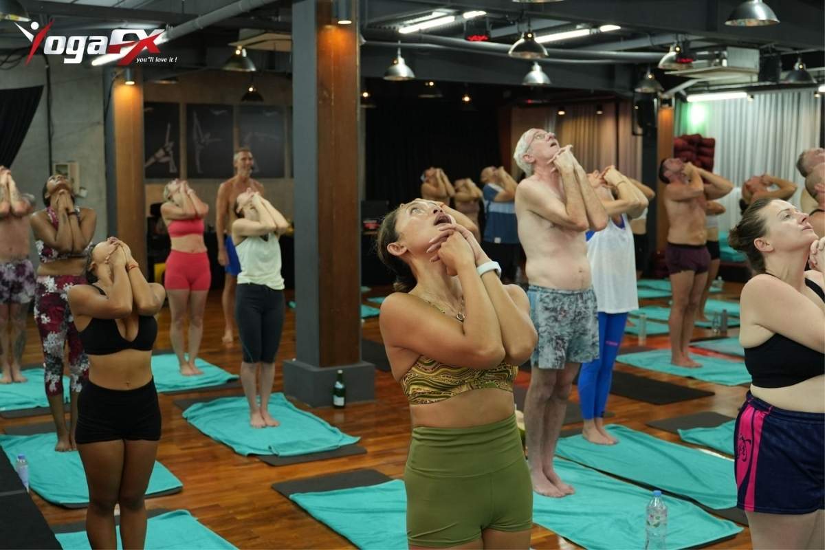 Yoga for swimmers pose to relieve shoulder tightness and prevent swimmer's shoulder