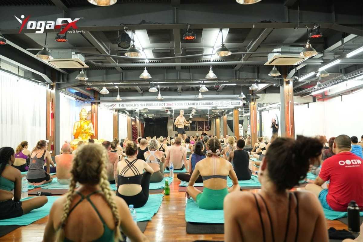 Bikram yoga teacher training intensive in Bali showing dates, price, and what's included